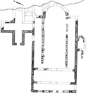 Схематический план Восточной базилики